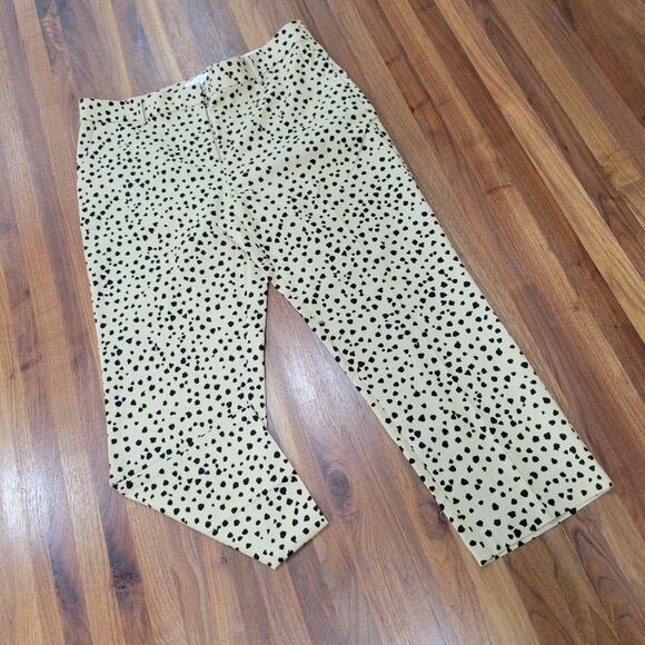 Loft Riviera Slim Mid Rise Cheetah Print Mid Rise Pants Size 14 NWT - Picture 2 of 9